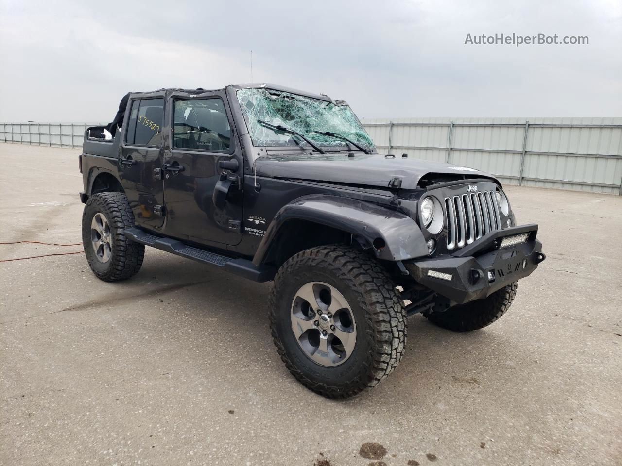 2017 Jeep Wrangler Unlimited Sahara Black vin: 1C4BJWEGXHL575523