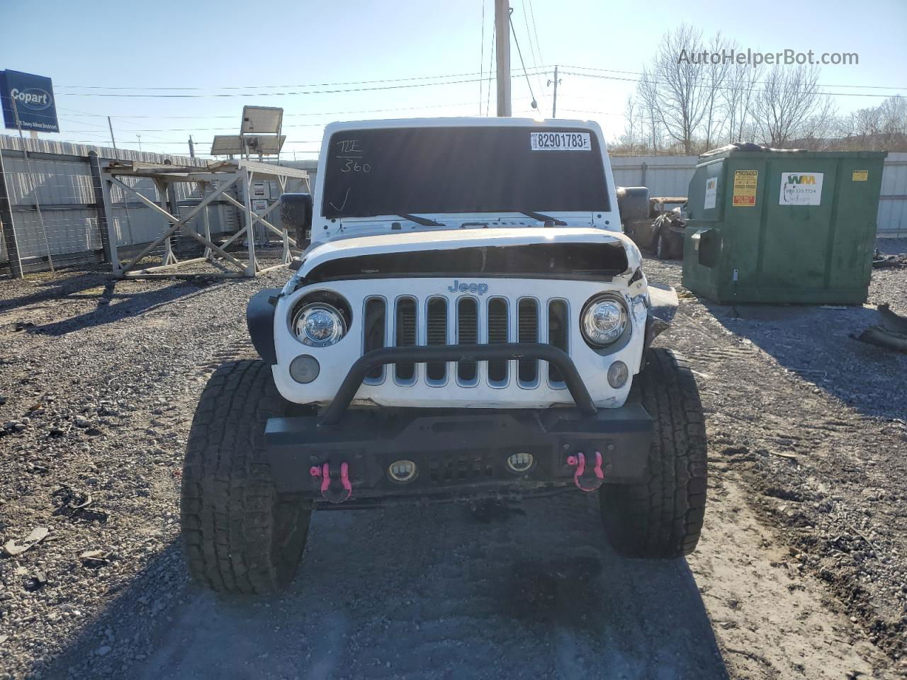 2017 Jeep Wrangler Unlimited Sahara White vin: 1C4BJWEGXHL748733