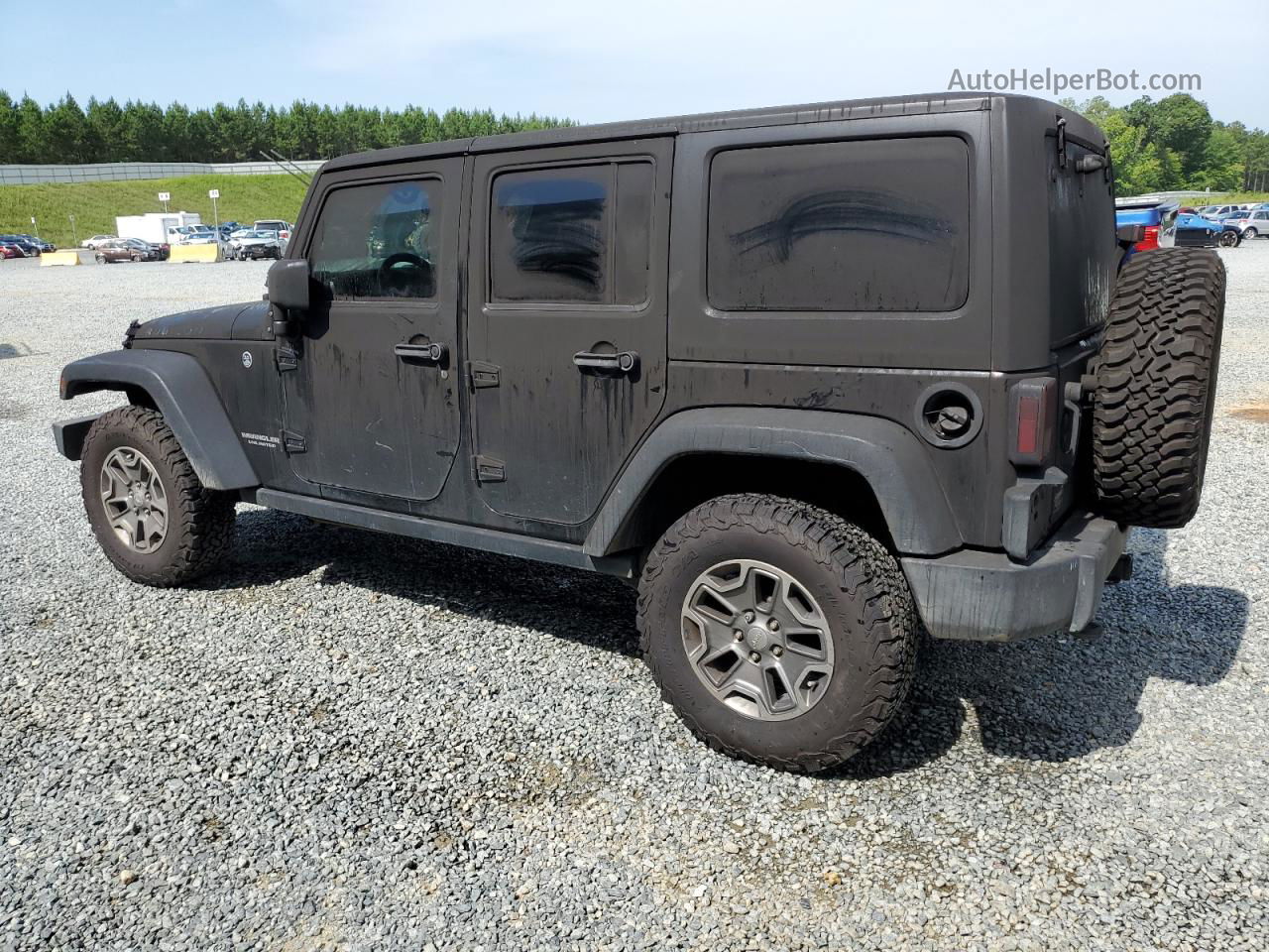 2017 Jeep Wrangler Unlimited Rubicon Black vin: 1C4BJWFG0HL507519