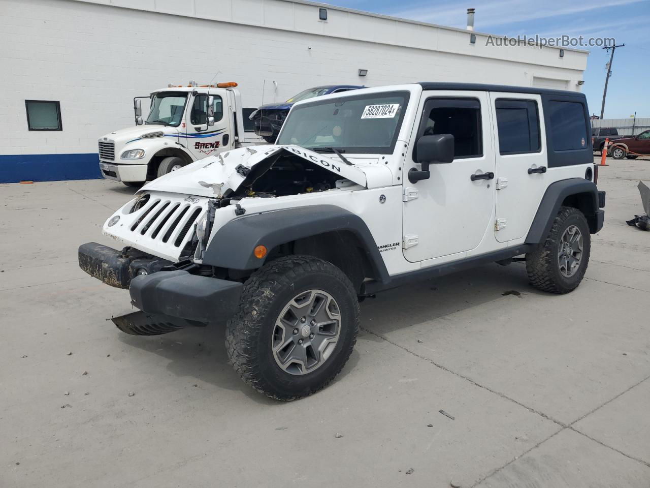 2017 Jeep Wrangler Unlimited Rubicon White vin: 1C4BJWFG0HL515698