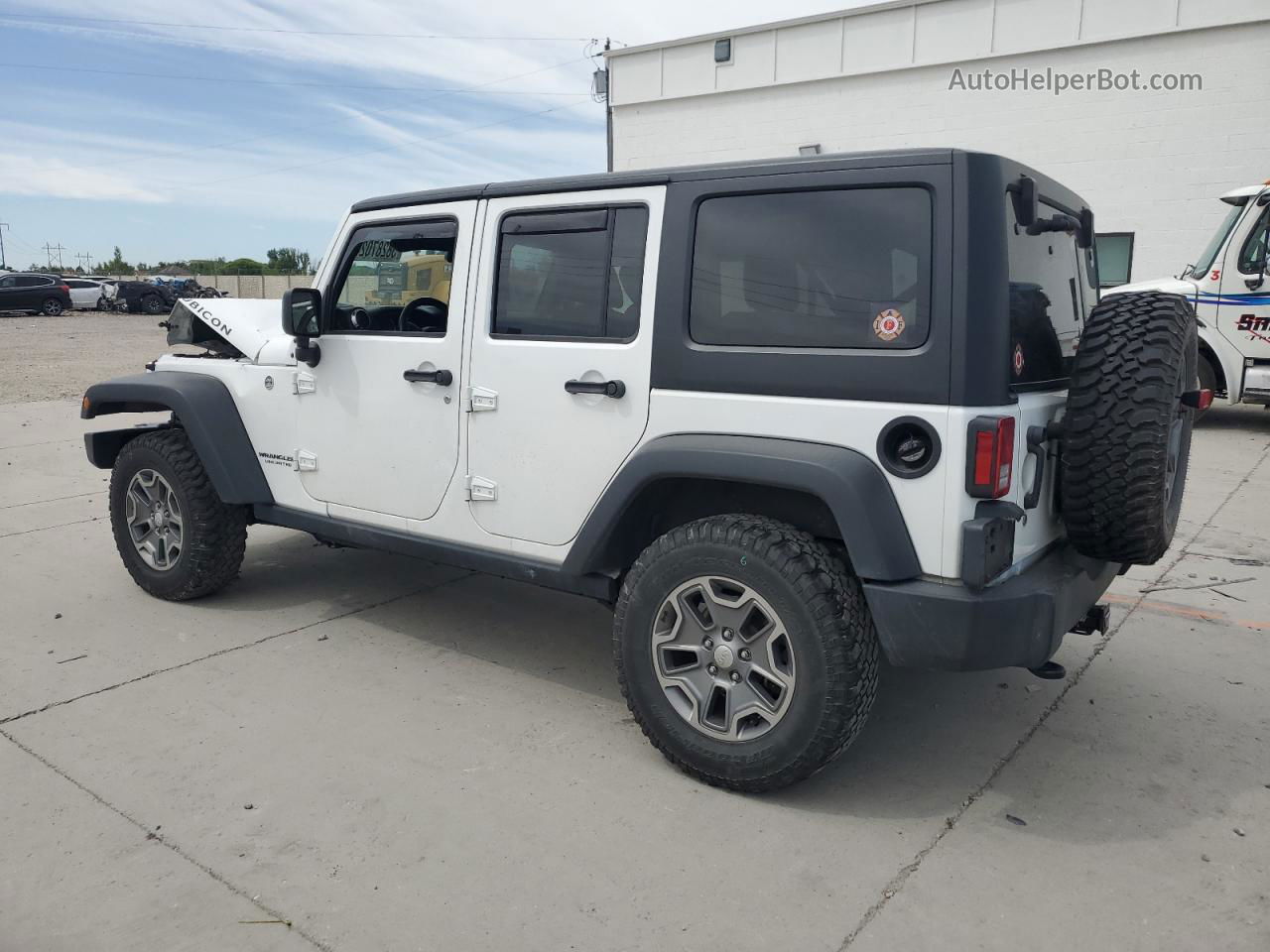 2017 Jeep Wrangler Unlimited Rubicon White vin: 1C4BJWFG0HL515698