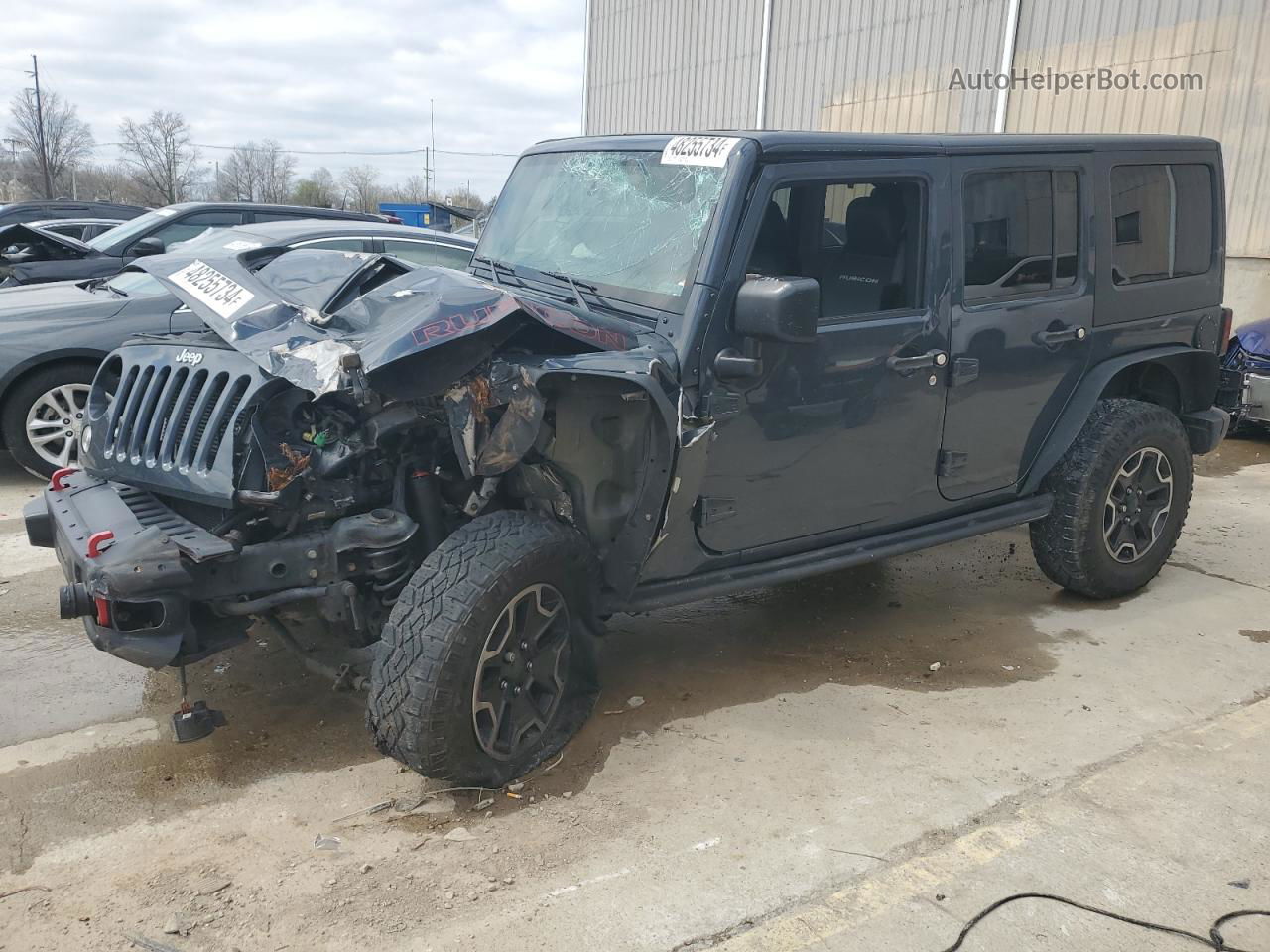 2017 Jeep Wrangler Unlimited Rubicon Black vin: 1C4BJWFG0HL543243