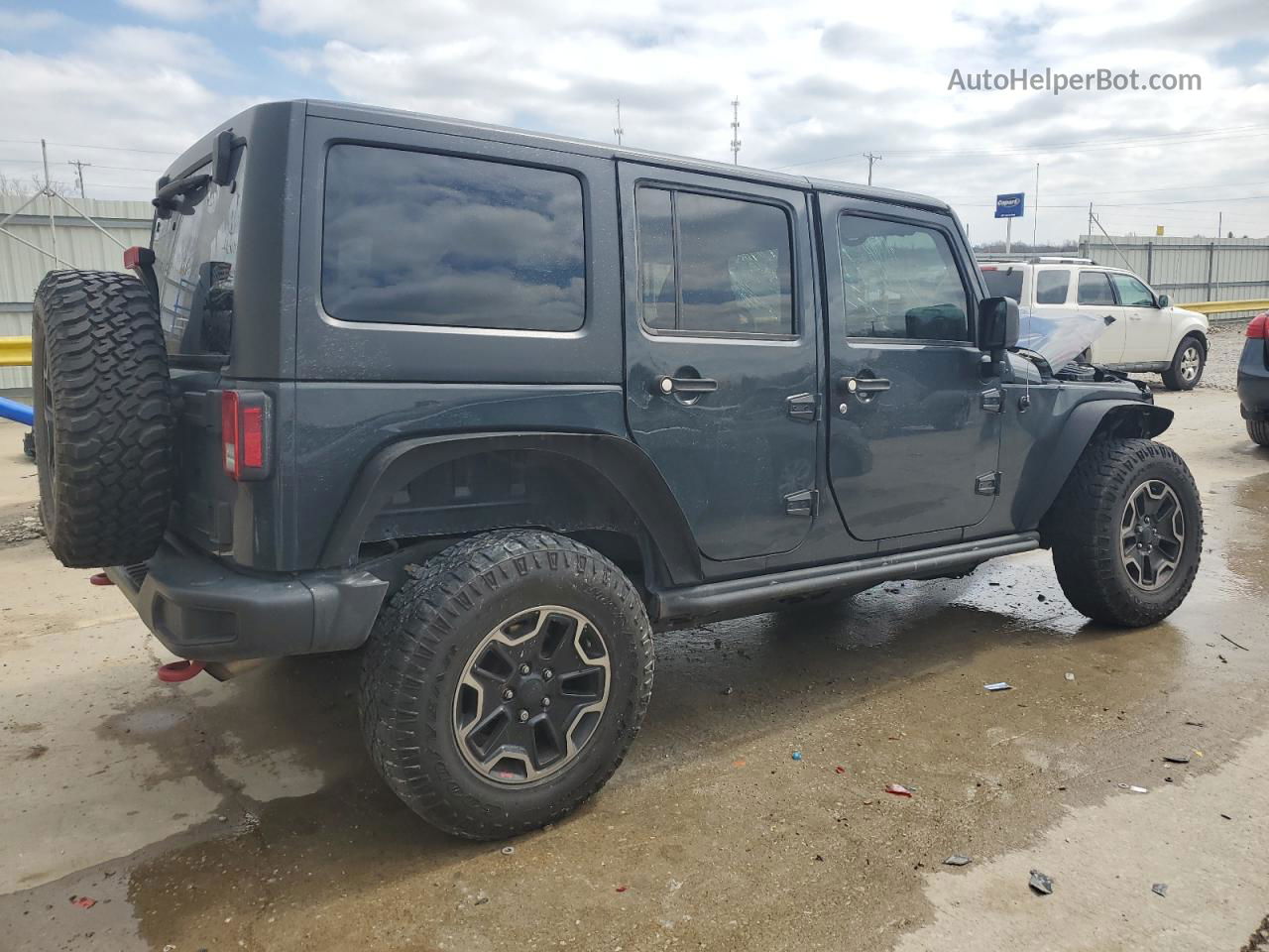 2017 Jeep Wrangler Unlimited Rubicon Black vin: 1C4BJWFG0HL543243