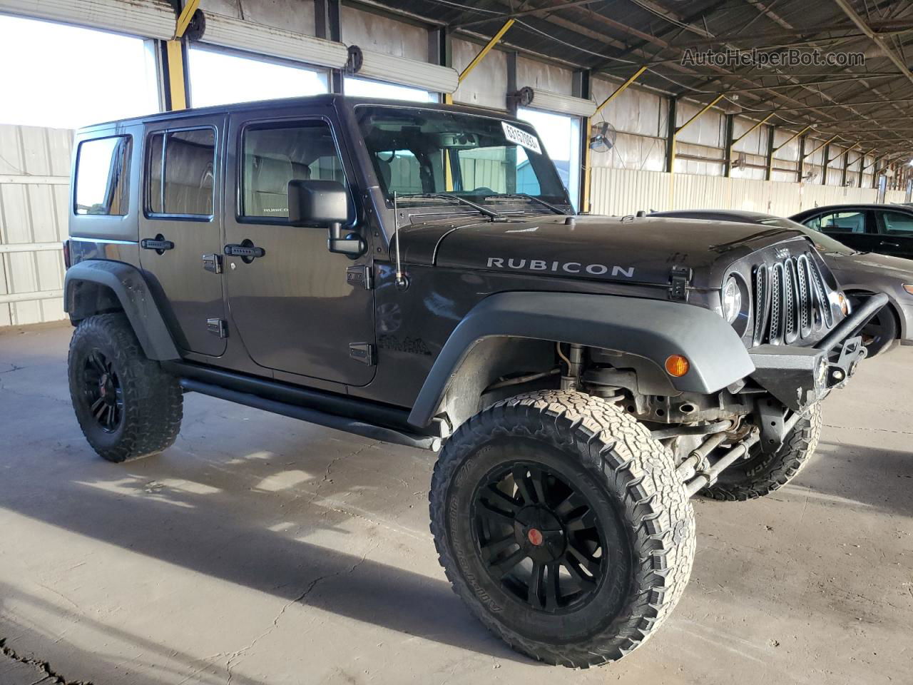 2017 Jeep Wrangler Unlimited Rubicon Gray vin: 1C4BJWFG0HL568028