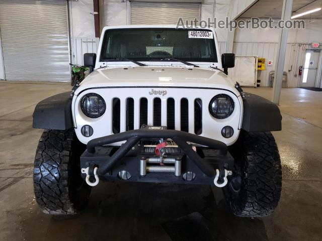 2014 Jeep Wrangler Unlimited Rubicon Белый vin: 1C4BJWFG1EL167423