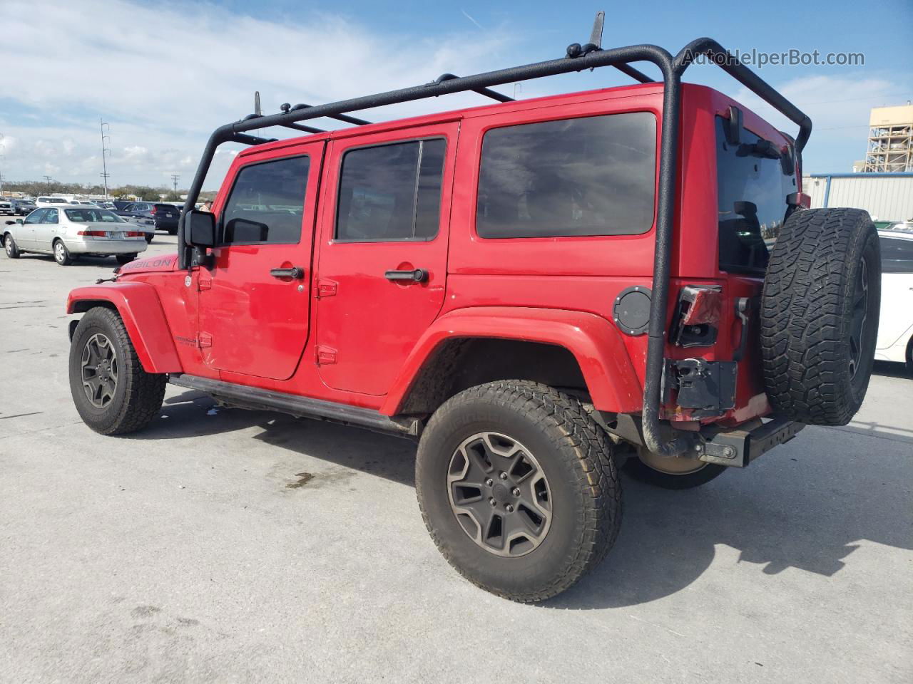 2014 Jeep Wrangler Unlimited Rubicon Red vin: 1C4BJWFG1EL232836