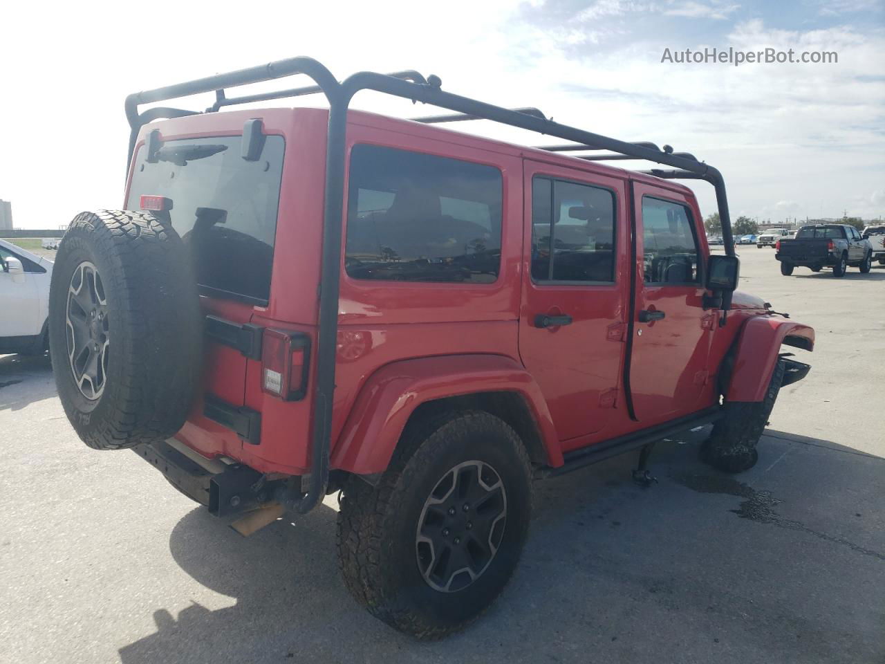 2014 Jeep Wrangler Unlimited Rubicon Red vin: 1C4BJWFG1EL232836