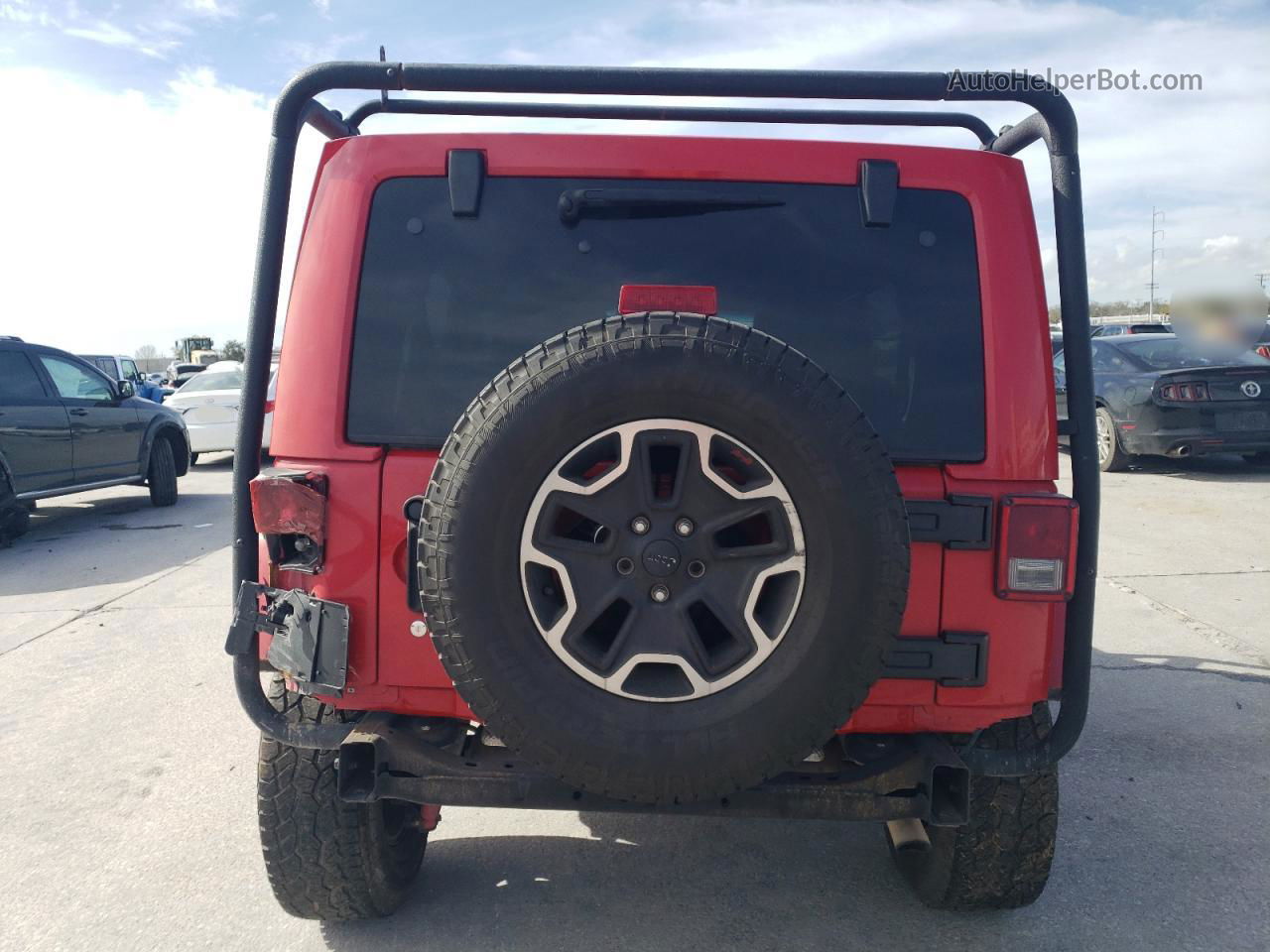 2014 Jeep Wrangler Unlimited Rubicon Red vin: 1C4BJWFG1EL232836