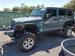 2014 Jeep Wrangler Unlimited Rubicon Gray vin: 1C4BJWFG5EL188937