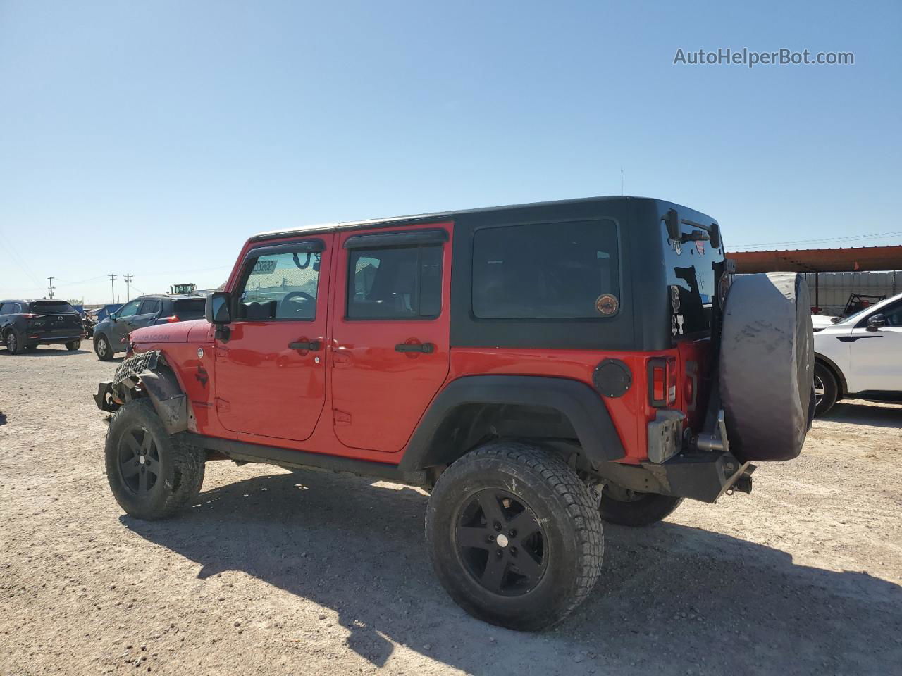 2014 Jeep Wrangler Unlimited Rubicon Red vin: 1C4BJWFG6EL285127