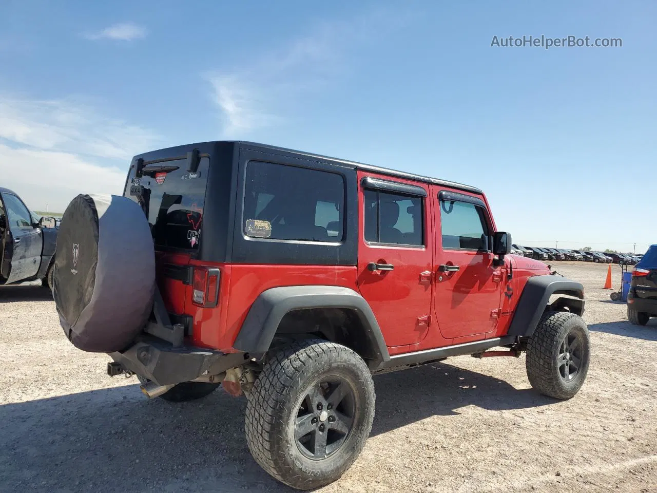 2014 Jeep Wrangler Unlimited Rubicon Red vin: 1C4BJWFG6EL285127