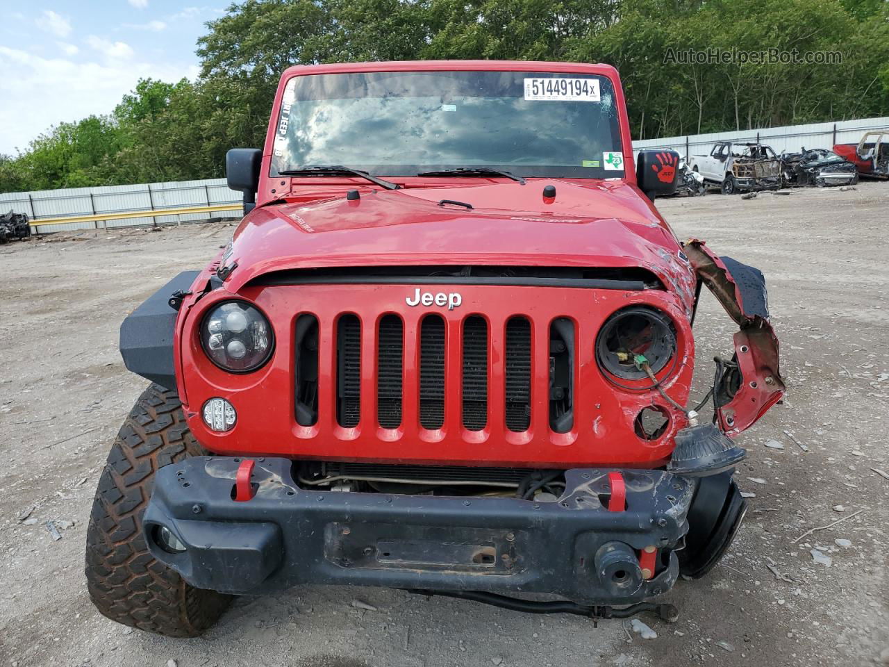 2014 Jeep Wrangler Unlimited Rubicon Red vin: 1C4BJWFG7EL151338