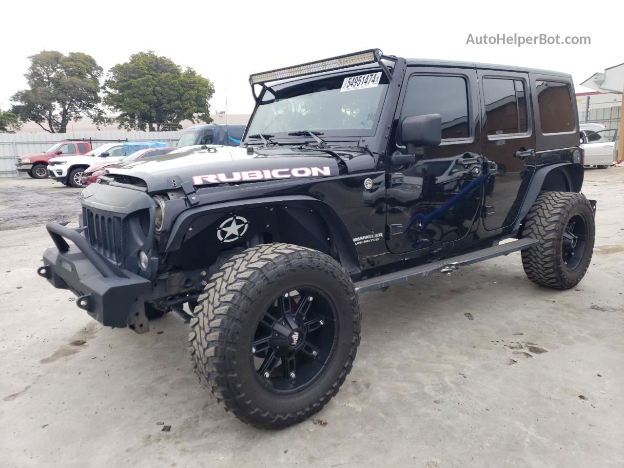 2014 Jeep Wrangler Unlimited Rubicon Black vin: 1C4BJWFG7EL321648