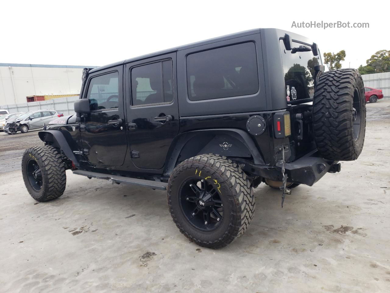 2014 Jeep Wrangler Unlimited Rubicon Black vin: 1C4BJWFG7EL321648