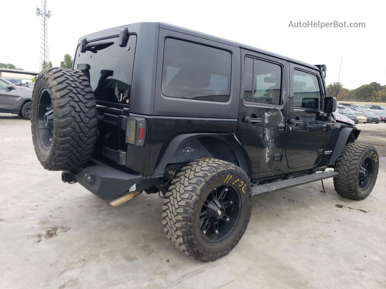 2014 Jeep Wrangler Unlimited Rubicon Black vin: 1C4BJWFG7EL321648