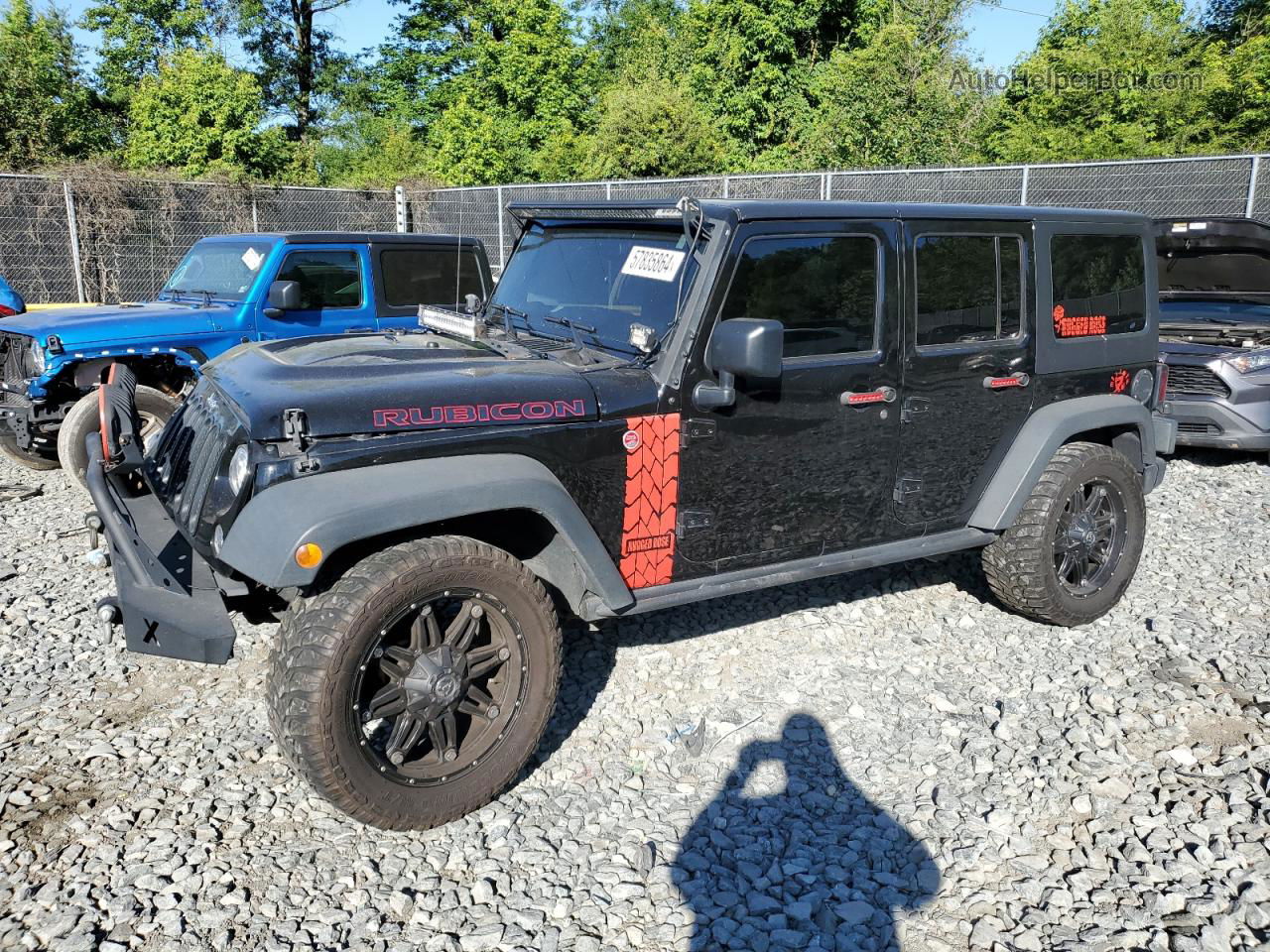 2017 Jeep Wrangler Unlimited Rubicon Black vin: 1C4BJWFG7HL548908