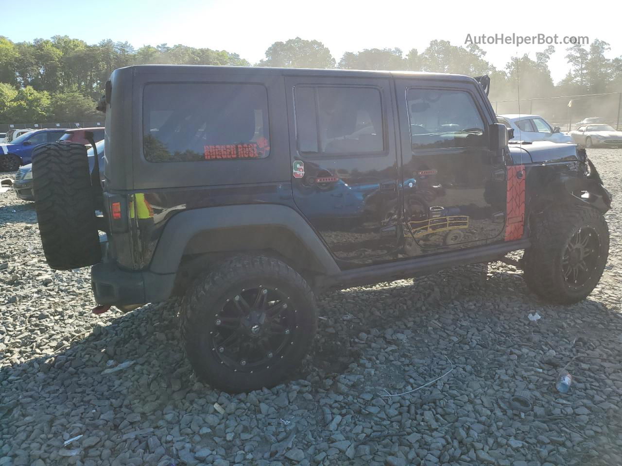 2017 Jeep Wrangler Unlimited Rubicon Black vin: 1C4BJWFG7HL548908