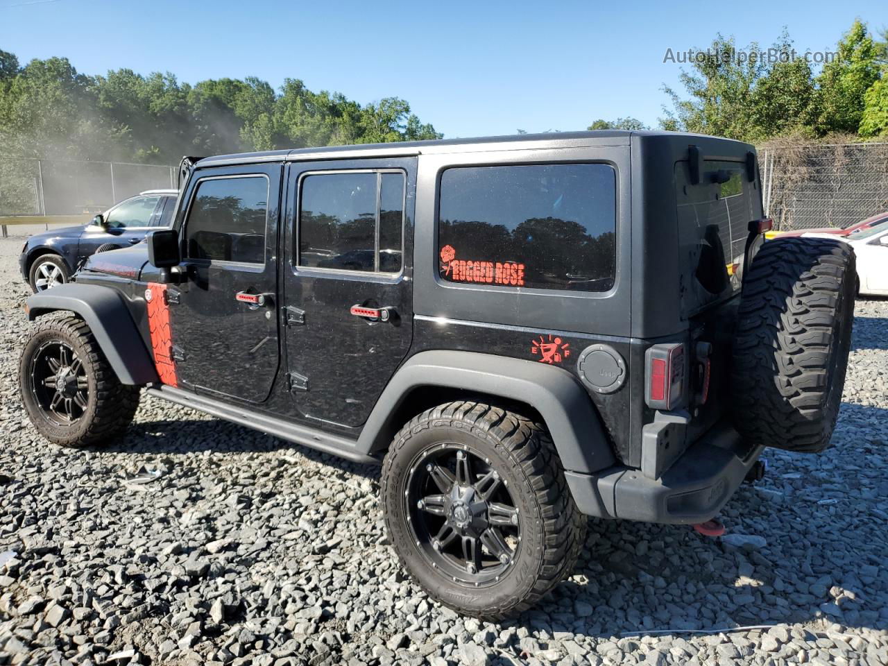 2017 Jeep Wrangler Unlimited Rubicon Black vin: 1C4BJWFG7HL548908