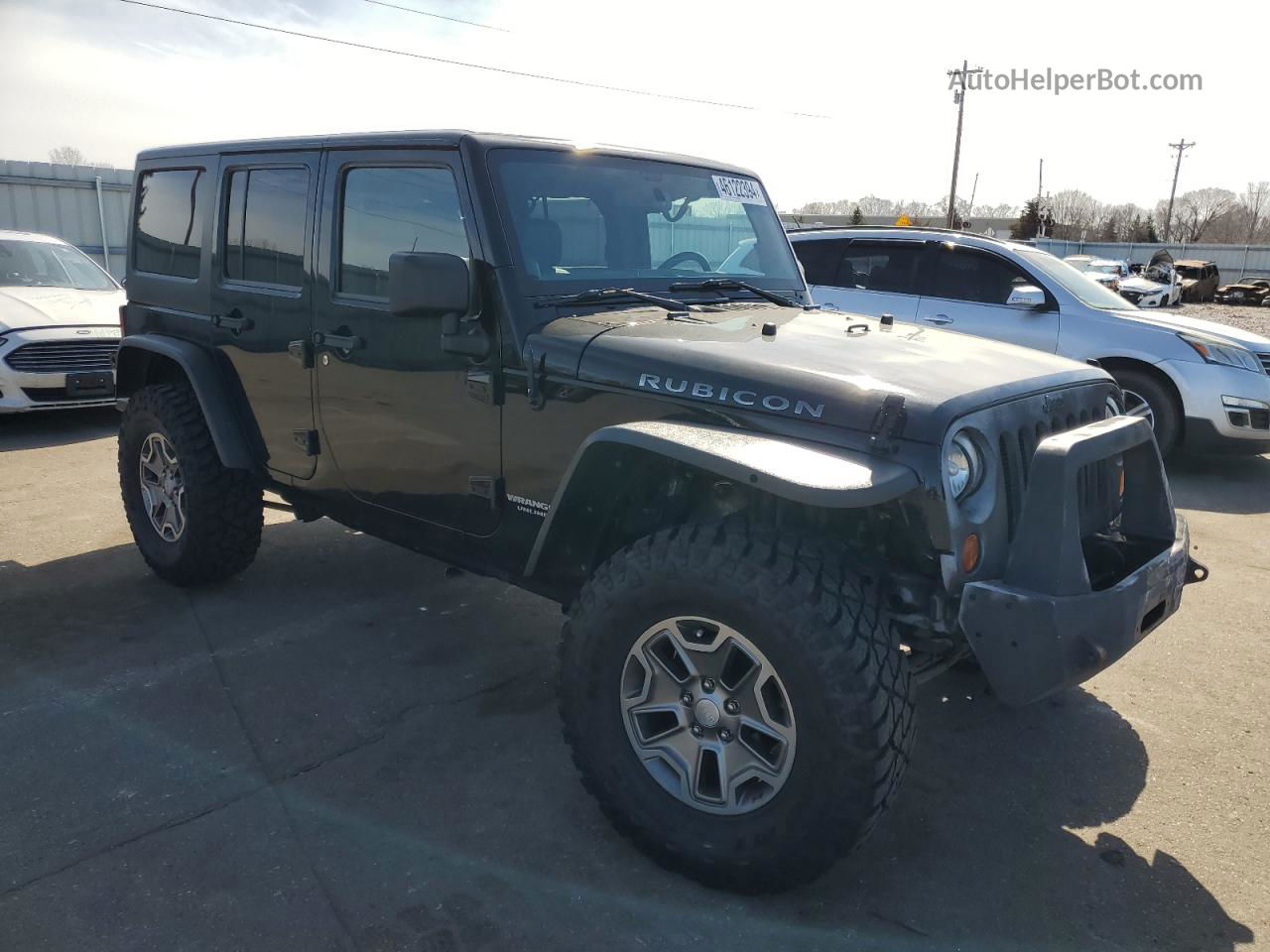 2014 Jeep Wrangler Unlimited Rubicon Black vin: 1C4BJWFG8EL186275