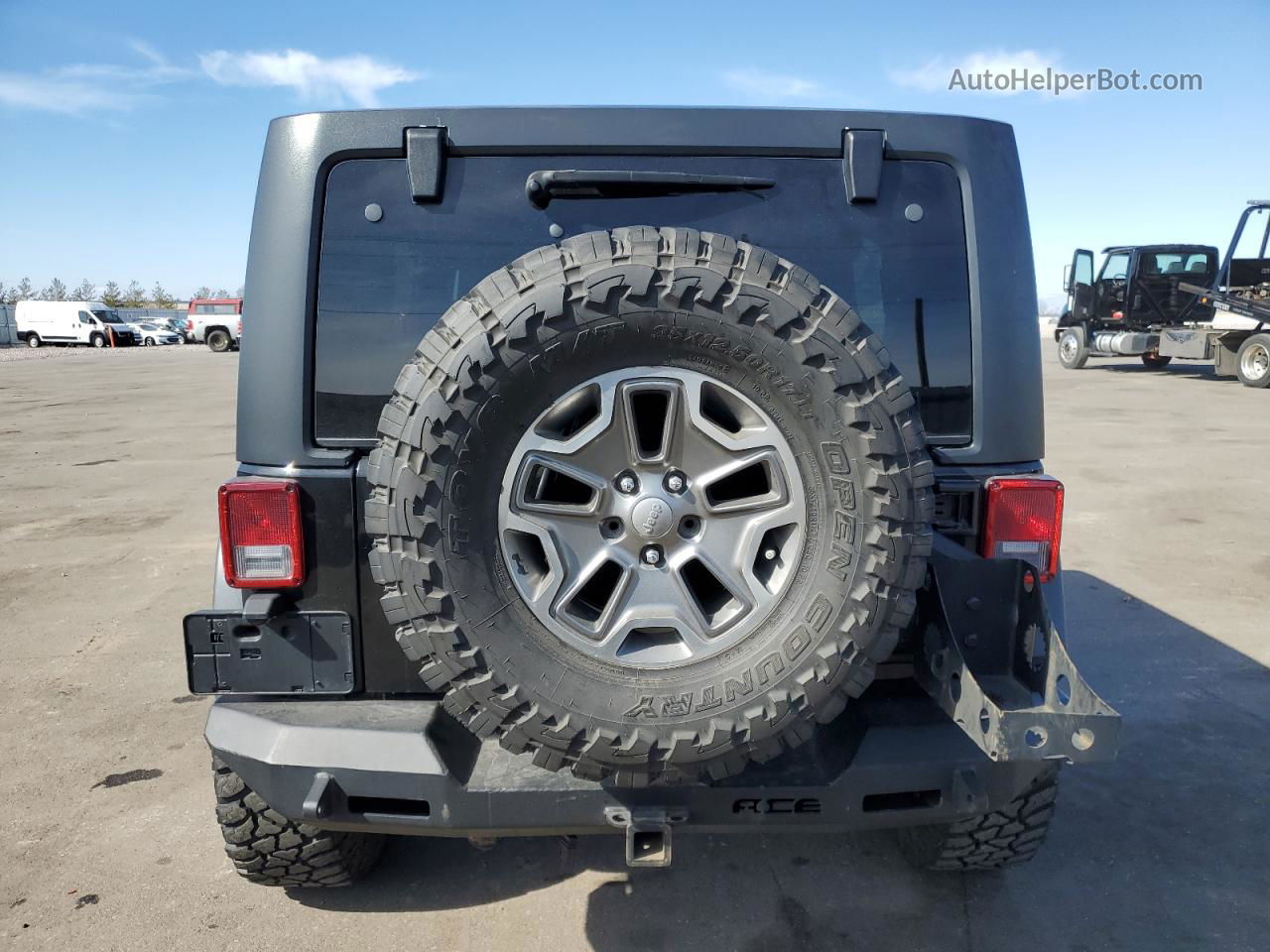 2014 Jeep Wrangler Unlimited Rubicon Black vin: 1C4BJWFG8EL186275