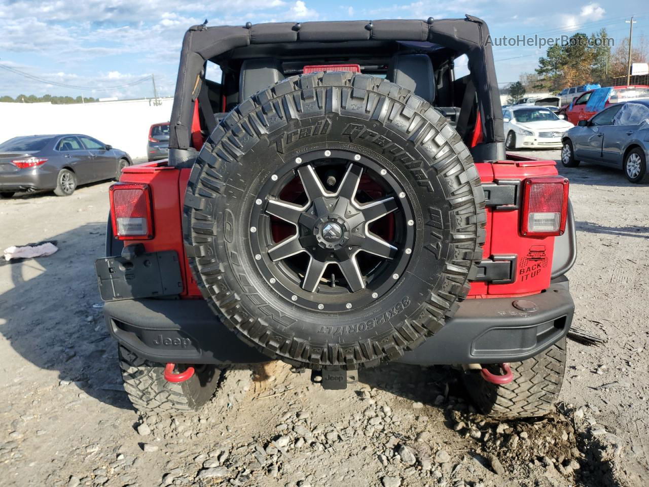 2014 Jeep Wrangler Unlimited Rubicon Красный vin: 1C4BJWFG9EL306567