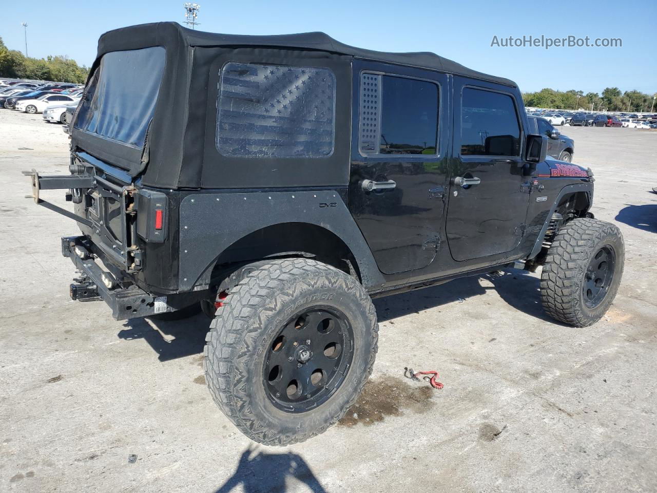 2017 Jeep Wrangler Unlimited Rubicon Черный vin: 1C4BJWFG9HL611135