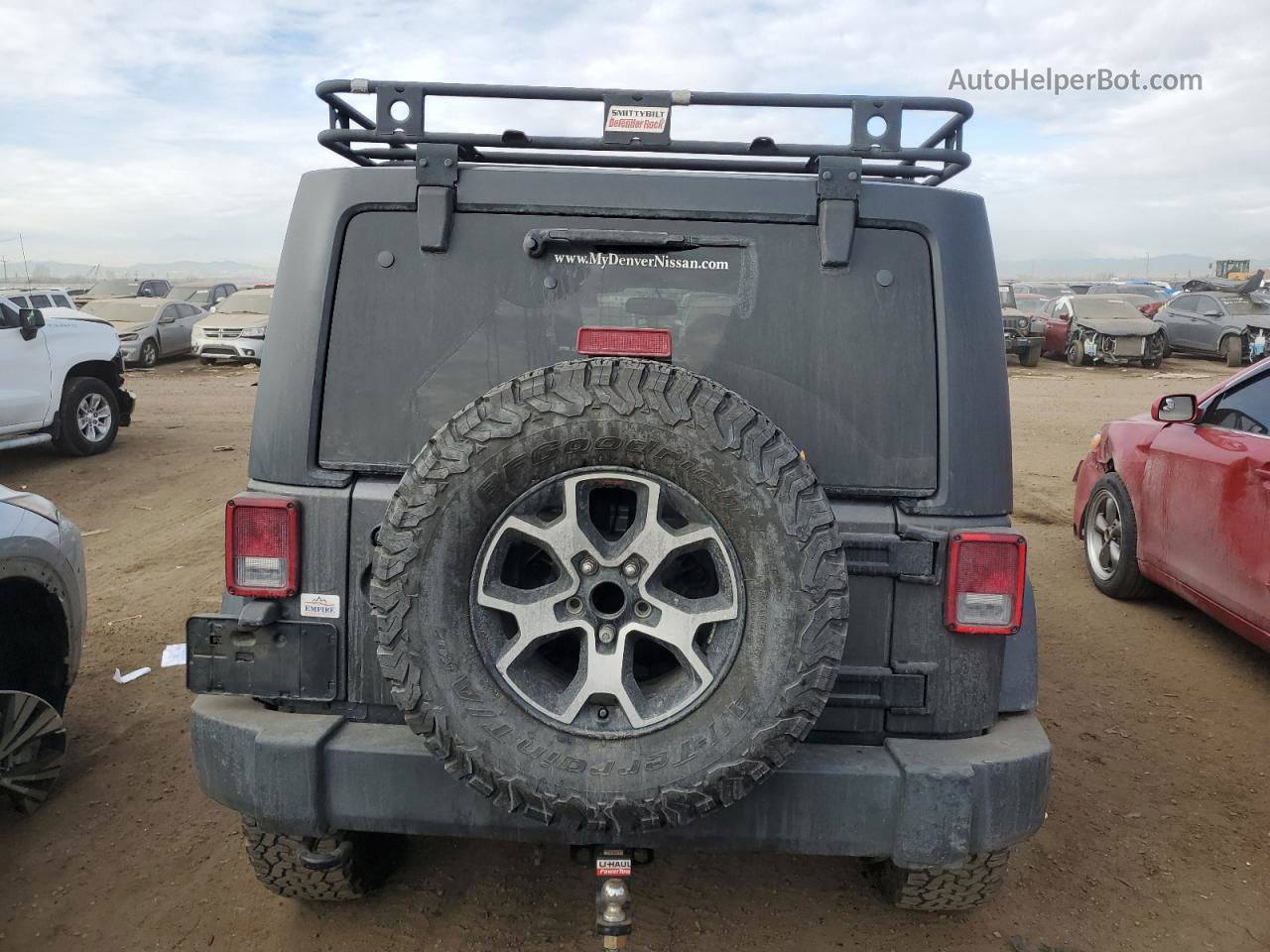 2017 Jeep Wrangler Unlimited Rubicon Gray vin: 1C4BJWFG9HL624354