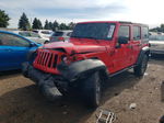 2017 Jeep Wrangler Unlimited Rubicon Red vin: 1C4BJWFG9HL626928