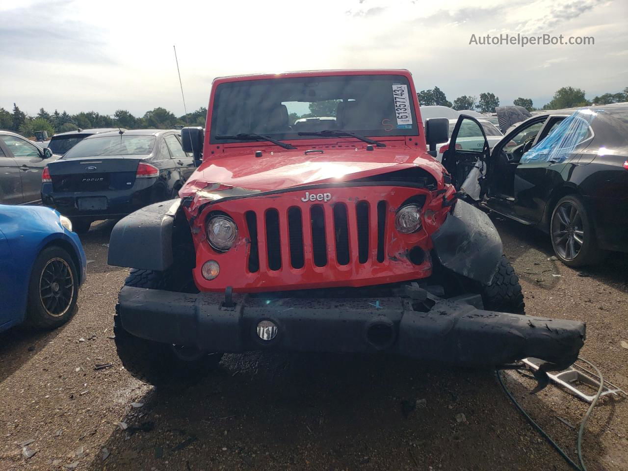 2017 Jeep Wrangler Unlimited Rubicon Red vin: 1C4BJWFG9HL626928