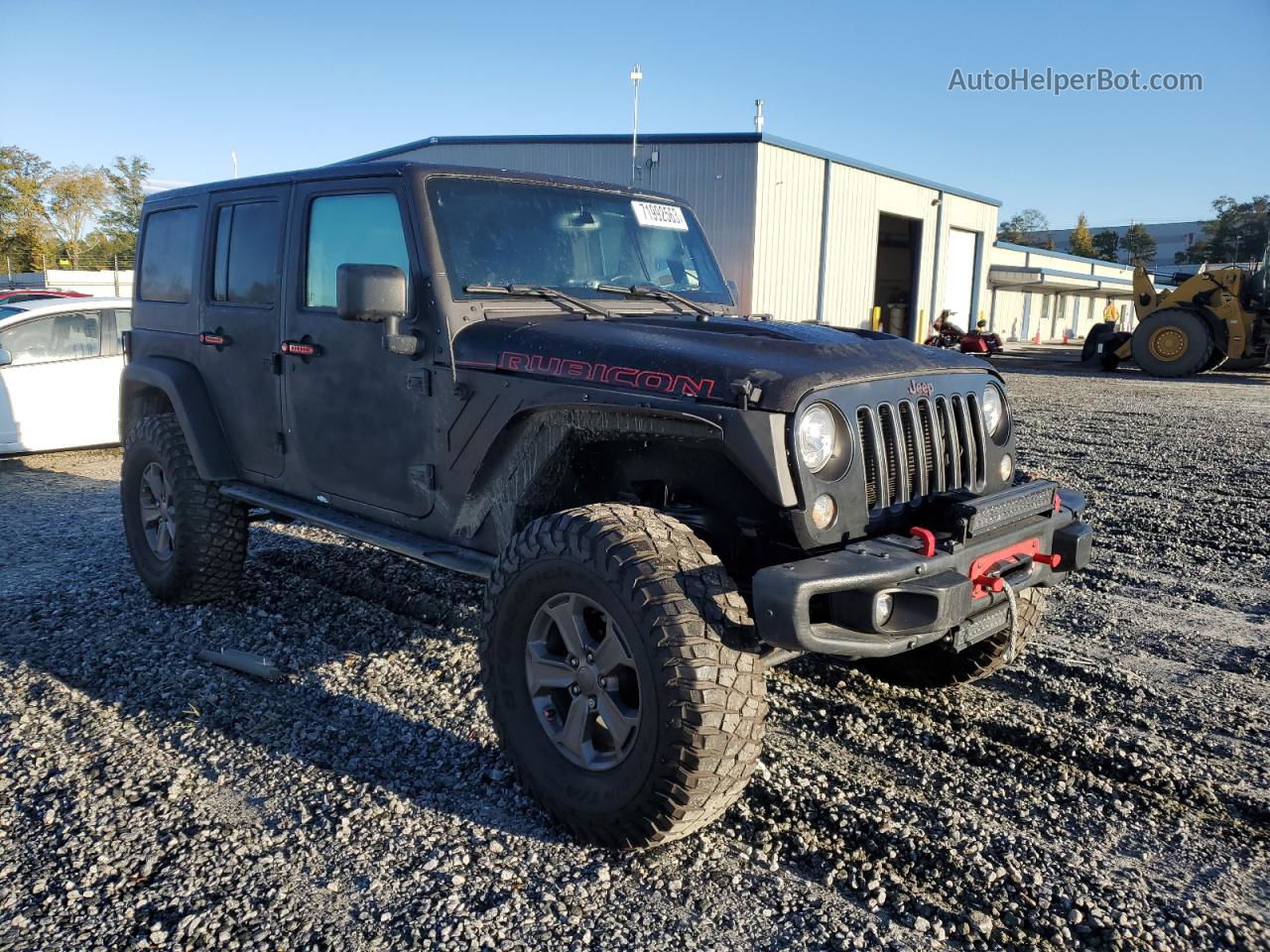 2017 Jeep Wrangler Unlimited Rubicon Black vin: 1C4BJWFG9HL667964