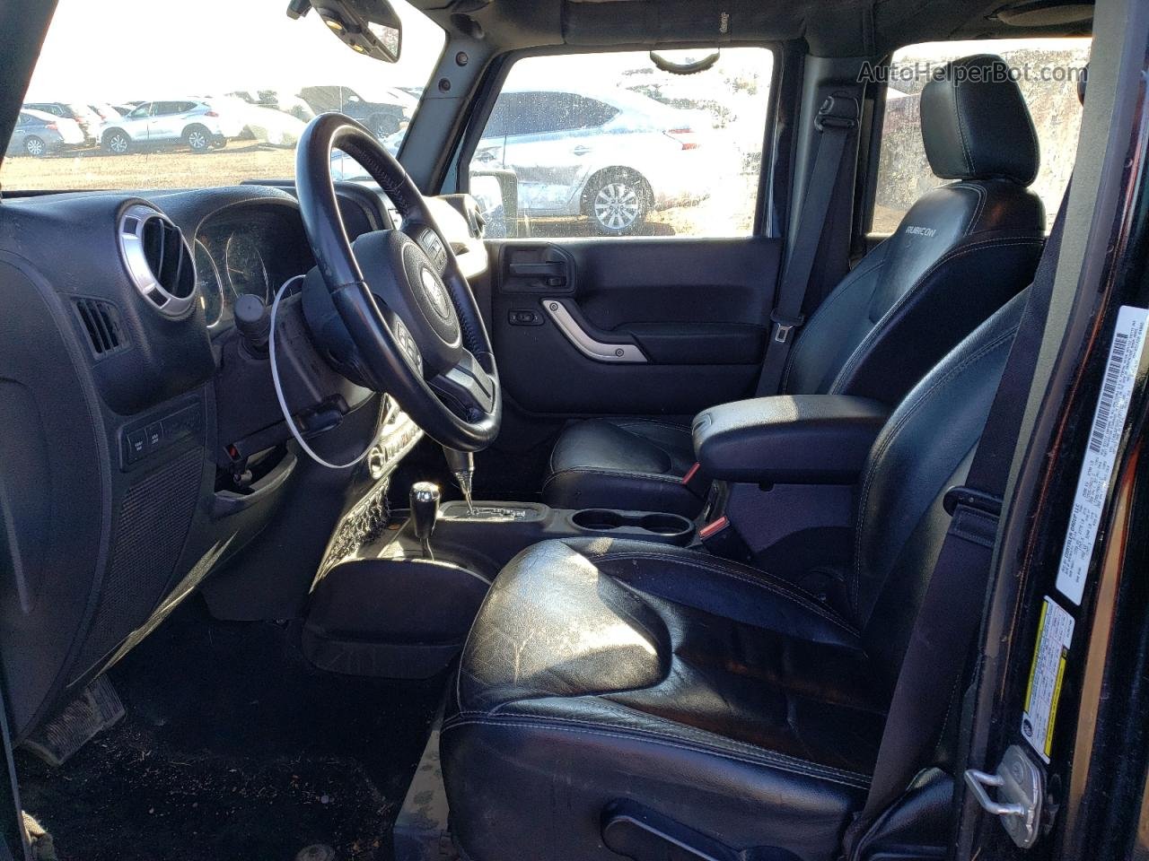2014 Jeep Wrangler Unlimited Rubicon Черный vin: 1C4BJWFGXEL297166