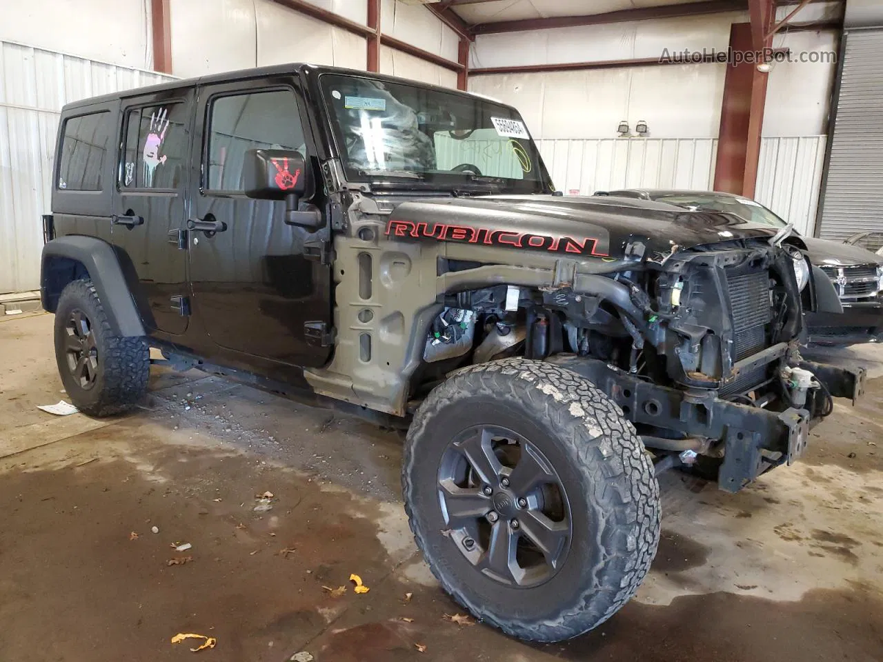 2017 Jeep Wrangler Unlimited Rubicon Black vin: 1C4BJWFGXHL663325