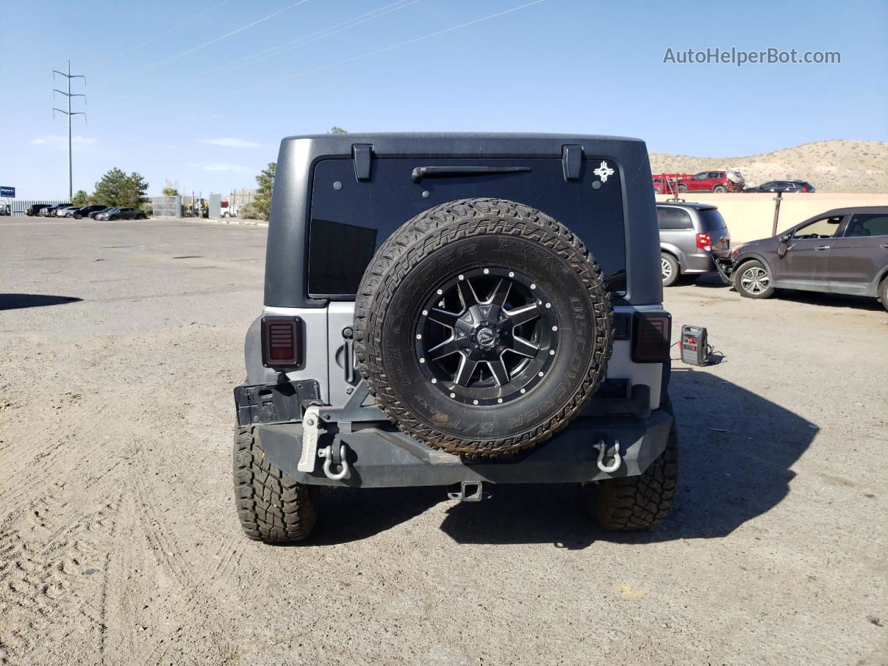 2014 Jeep Wrangler Sport Silver vin: 1C4GJWAG1EL184445