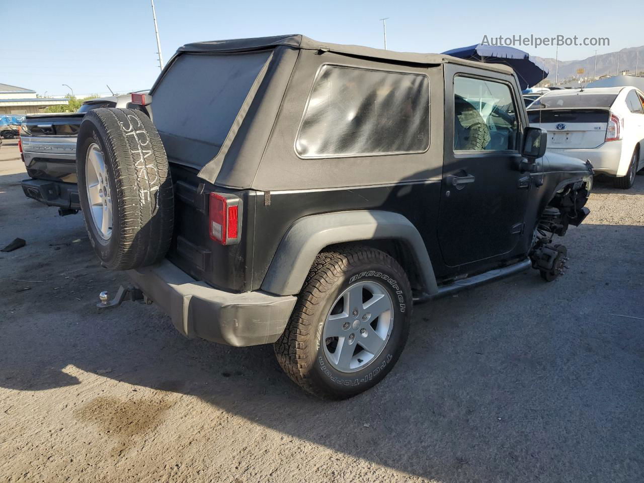 2014 Jeep Wrangler Sport Black vin: 1C4GJWAG1EL284318