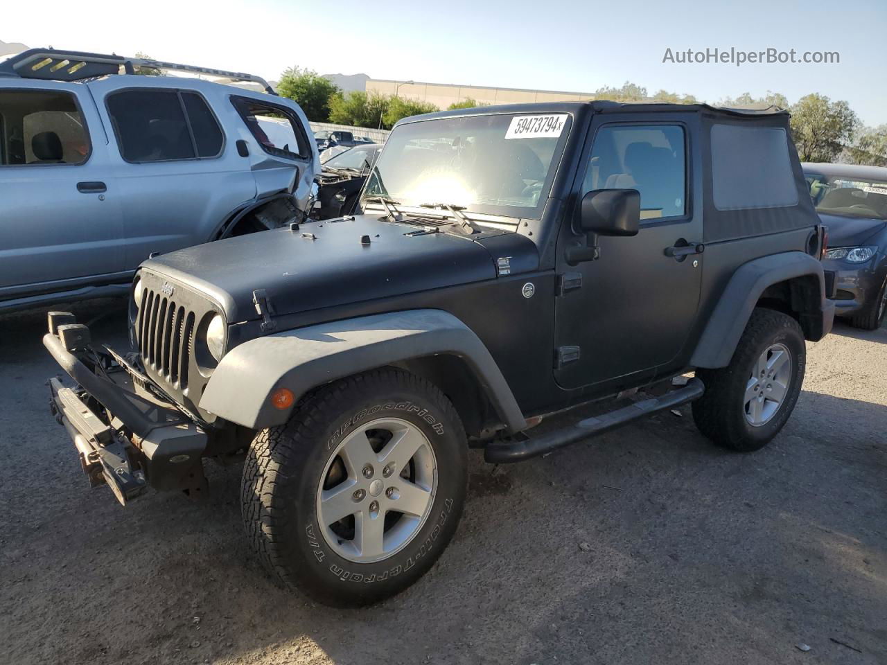 2014 Jeep Wrangler Sport Black vin: 1C4GJWAG1EL284318