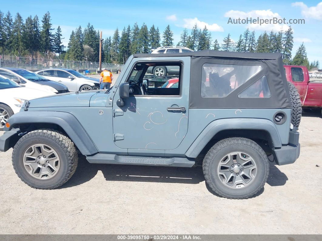 2014 Jeep Wrangler Sport Blue vin: 1C4GJWAG2EL302079