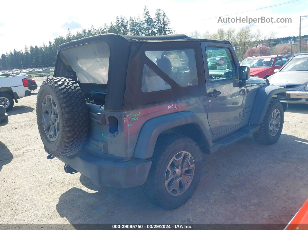 2014 Jeep Wrangler Sport Синий vin: 1C4GJWAG2EL302079