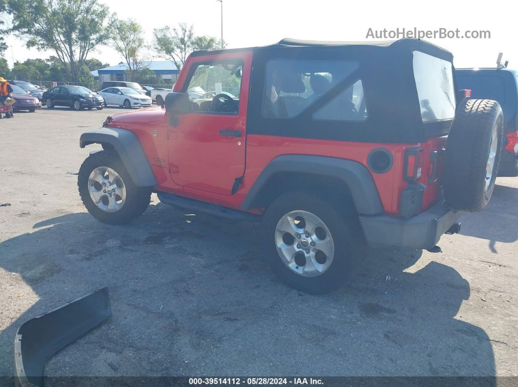 2017 Jeep Wrangler Sport 4x4 Red vin: 1C4GJWAG7HL639349