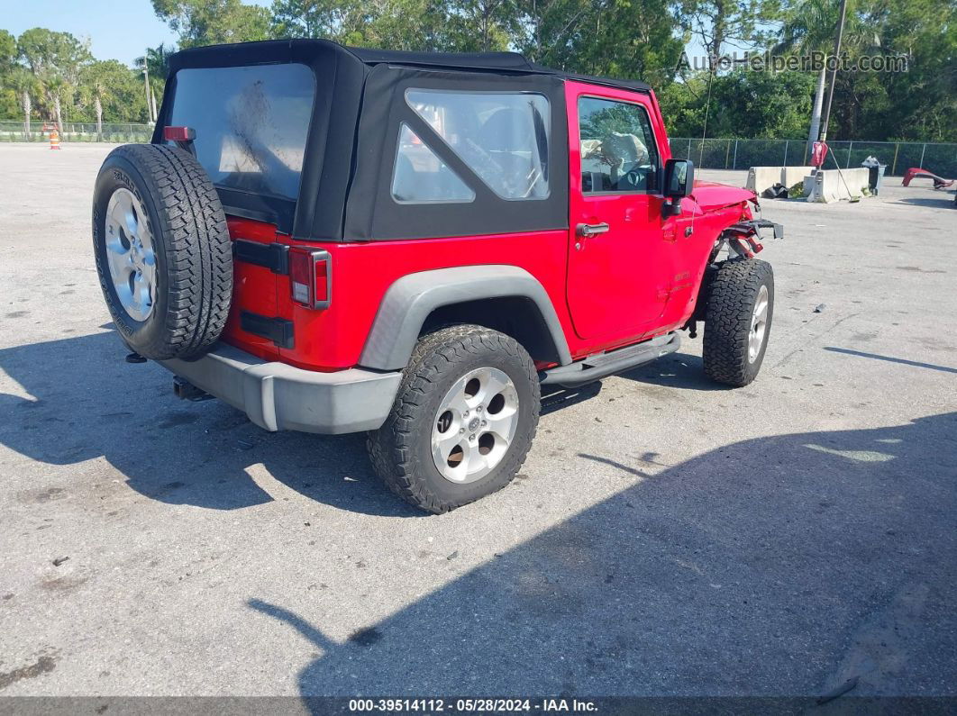 2017 Jeep Wrangler Sport 4x4 Red vin: 1C4GJWAG7HL639349