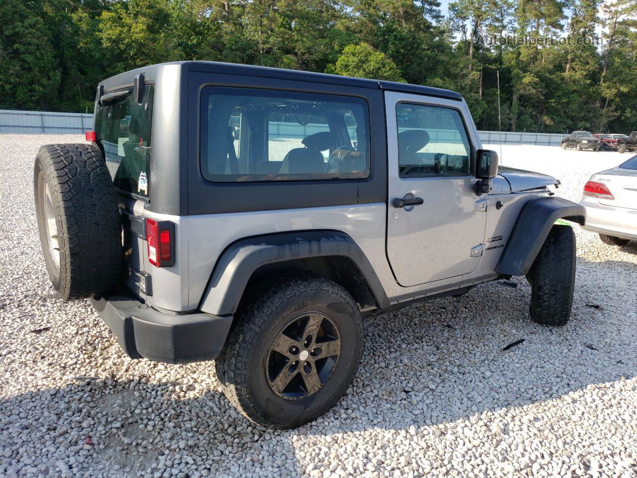 2017 Jeep Wrangler Sport Gray vin: 1C4GJWAGXHL601937