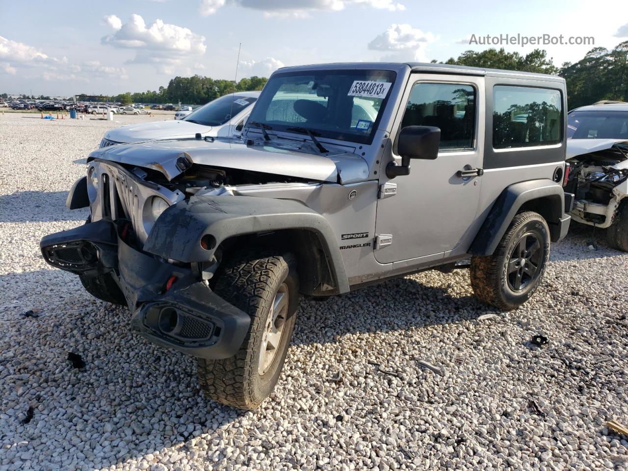 2017 Jeep Wrangler Sport Gray vin: 1C4GJWAGXHL601937