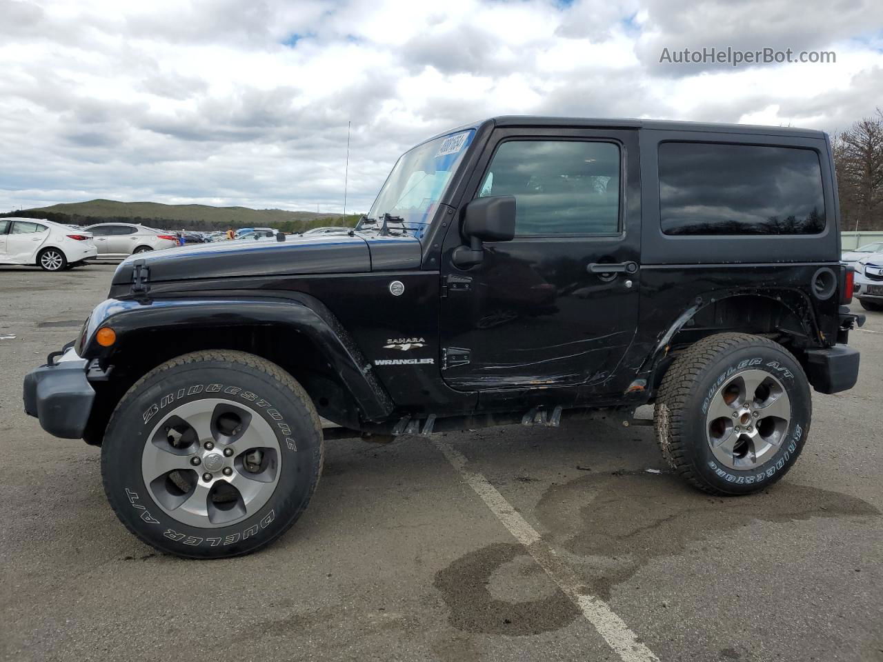 2017 Jeep Wrangler Sahara Black vin: 1C4GJWBG4HL690046