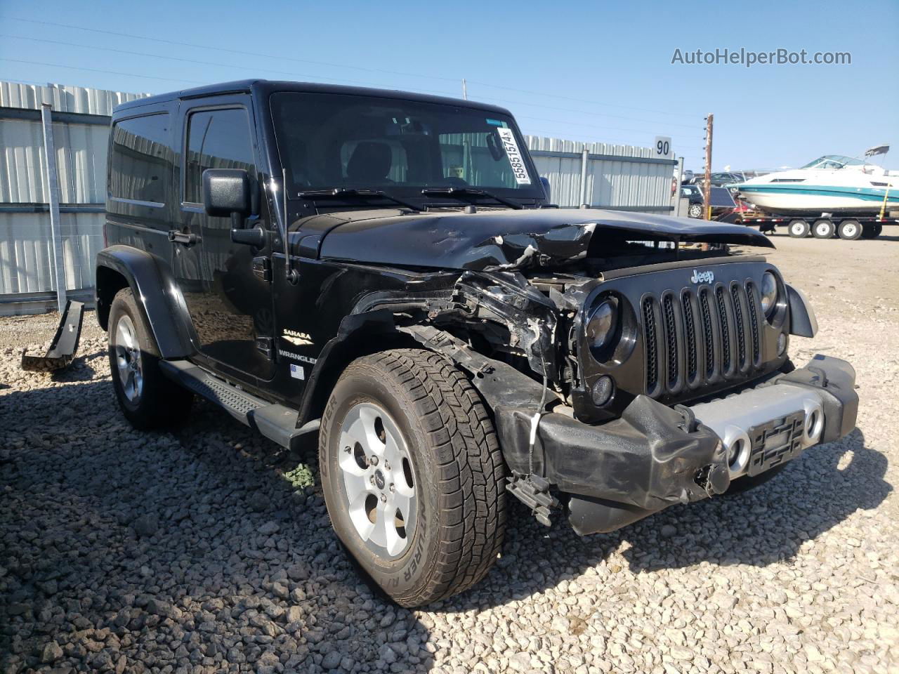 2014 Jeep Wrangler Sahara Черный vin: 1C4GJWBG5EL221737