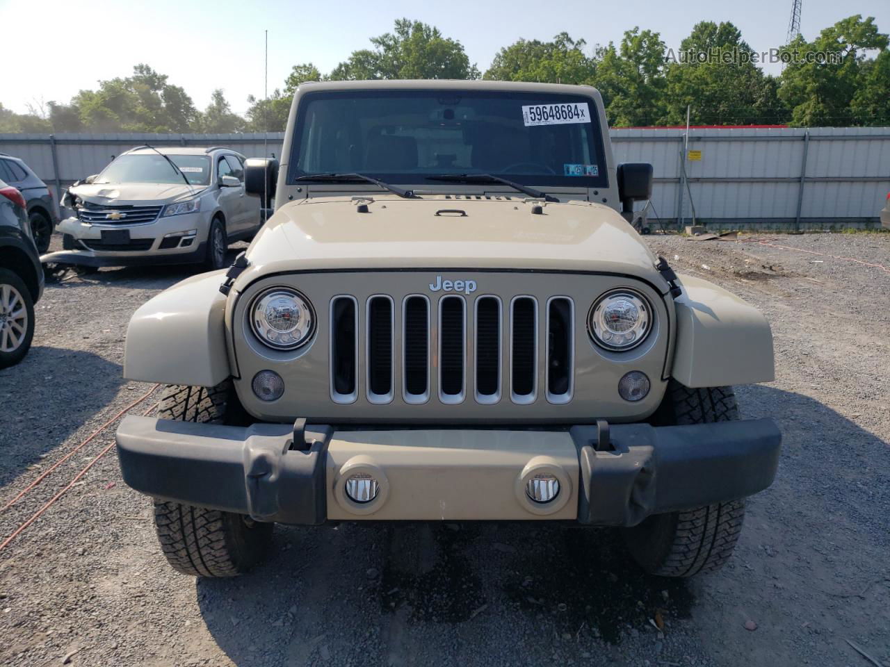 2017 Jeep Wrangler Sahara Tan vin: 1C4GJWBG5HL713799