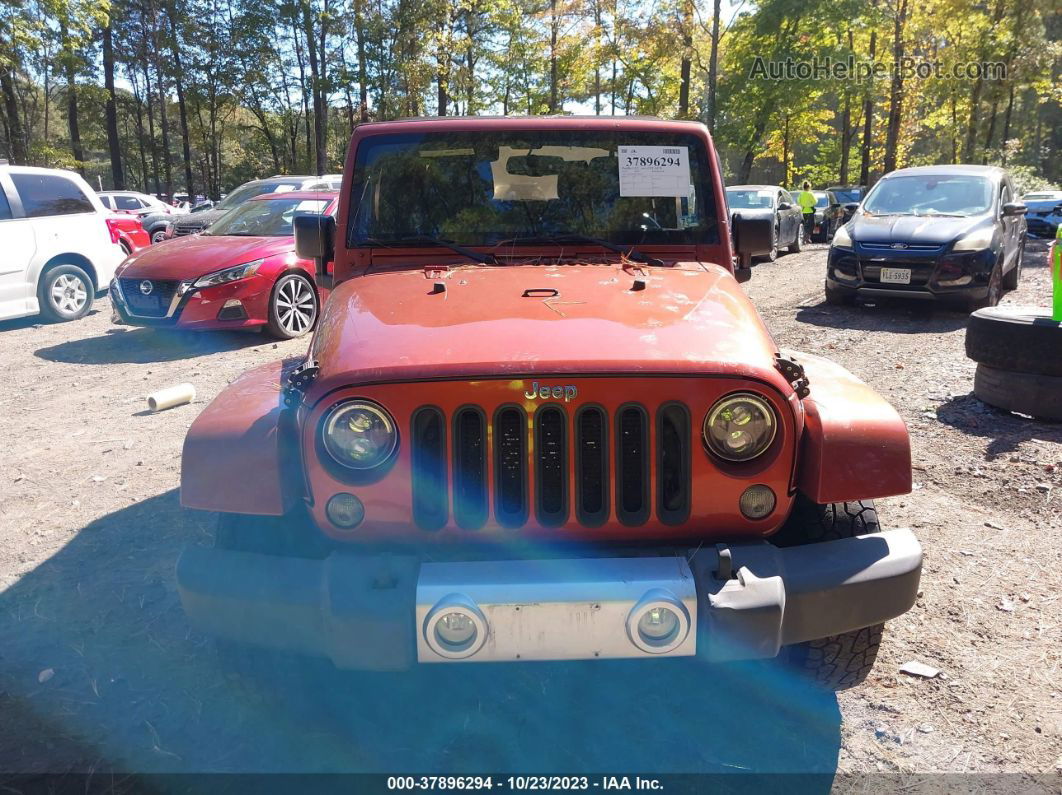 2014 Jeep Wrangler Sahara Orange vin: 1C4GJWBG8EL299218