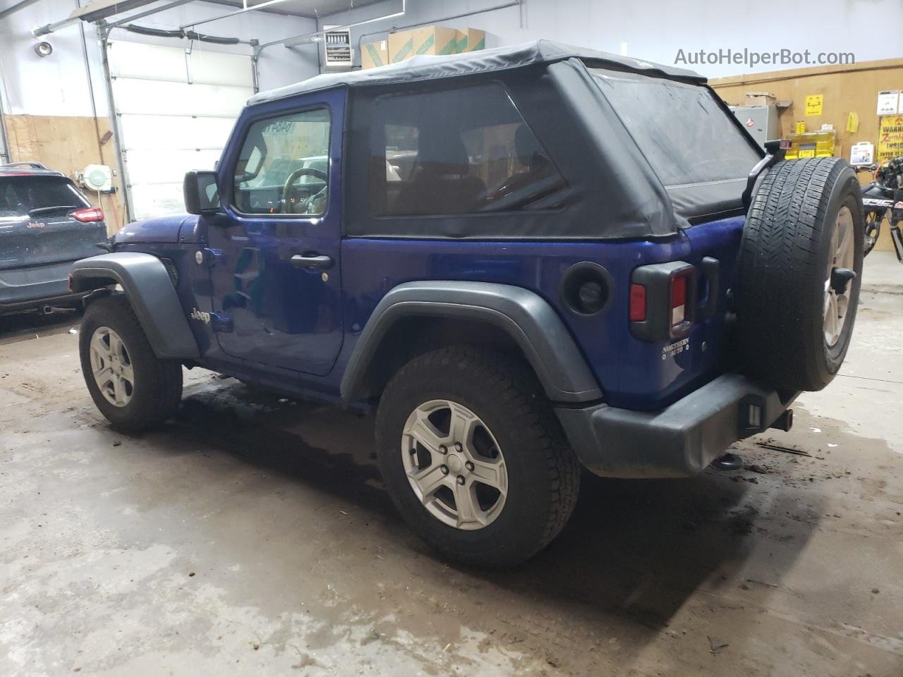 2019 Jeep Wrangler Sport Blue vin: 1C4GJXAG1KW563963