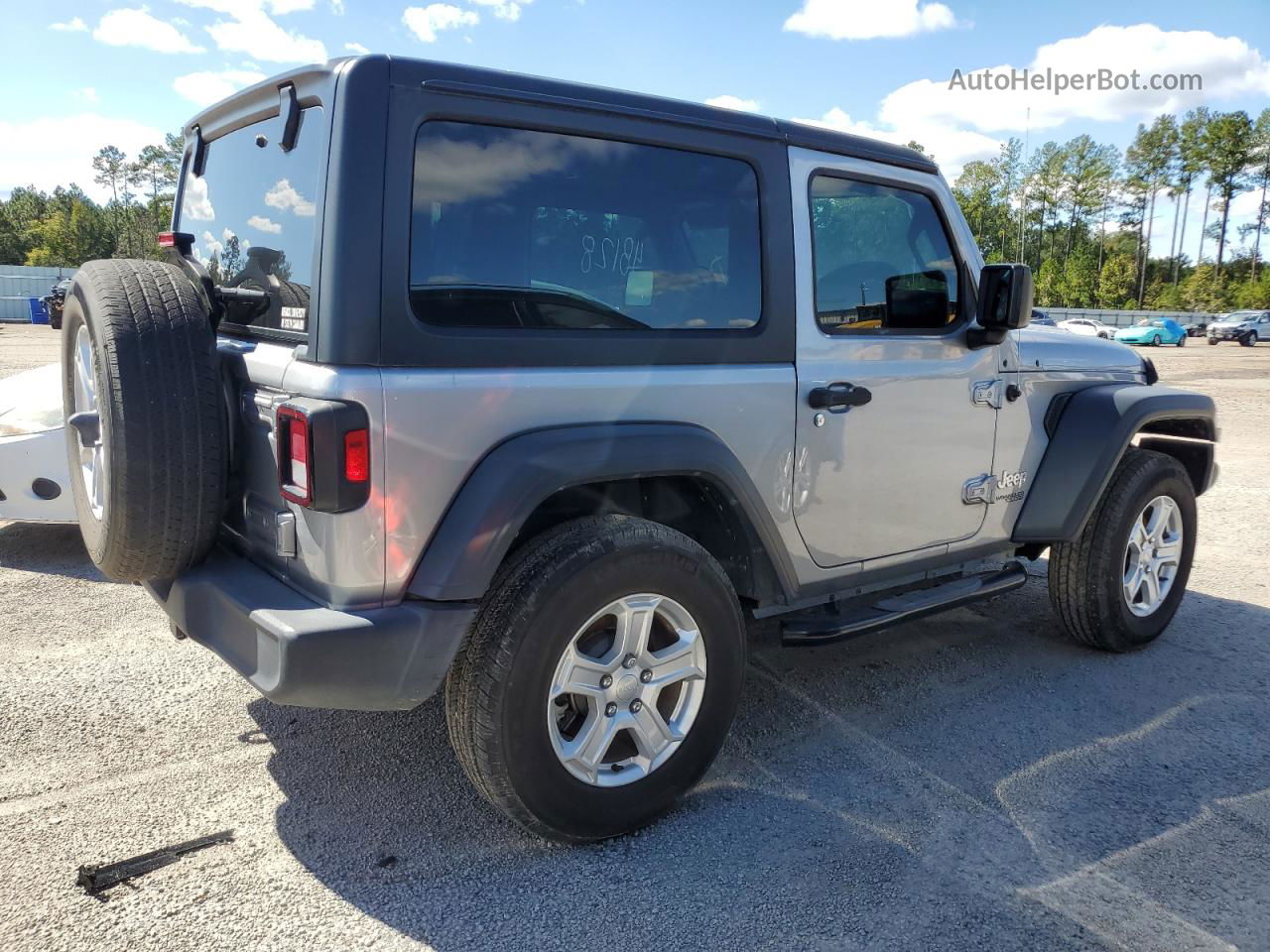 2019 Jeep Wrangler Sport Silver vin: 1C4GJXAG1KW687179