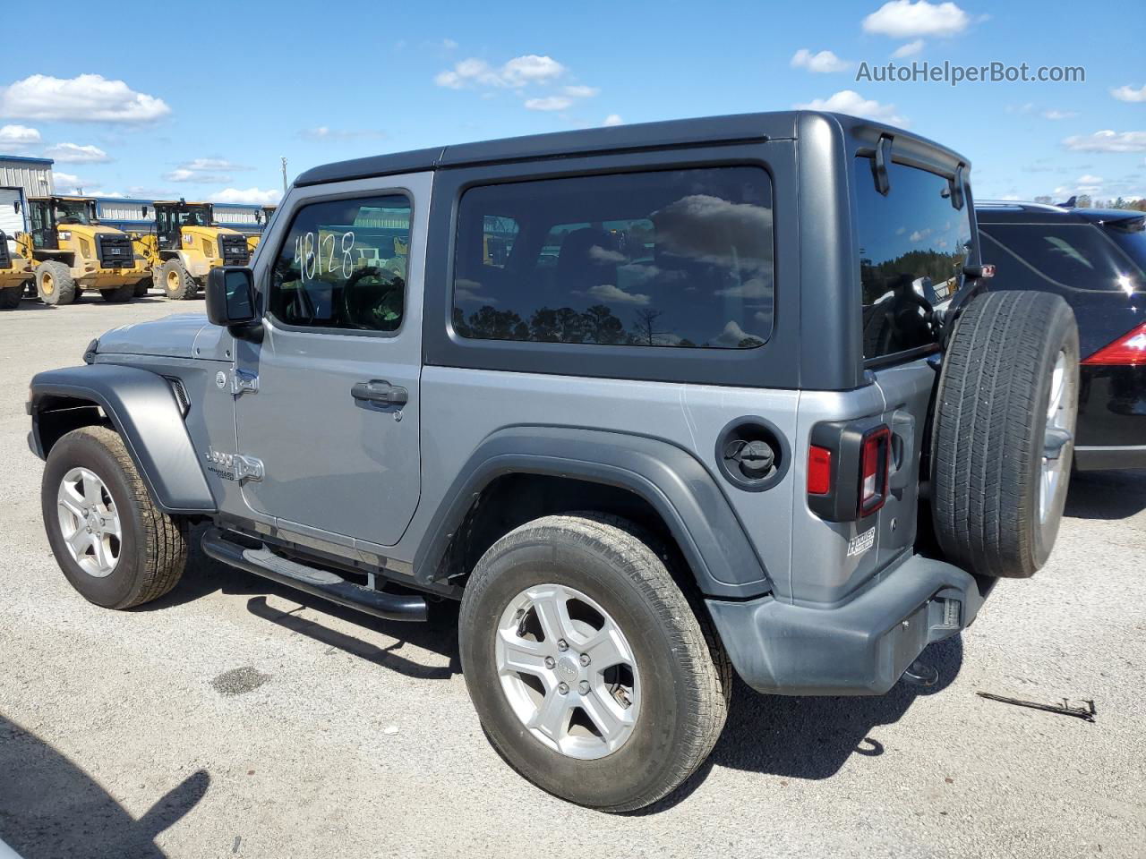 2019 Jeep Wrangler Sport Silver vin: 1C4GJXAG1KW687179