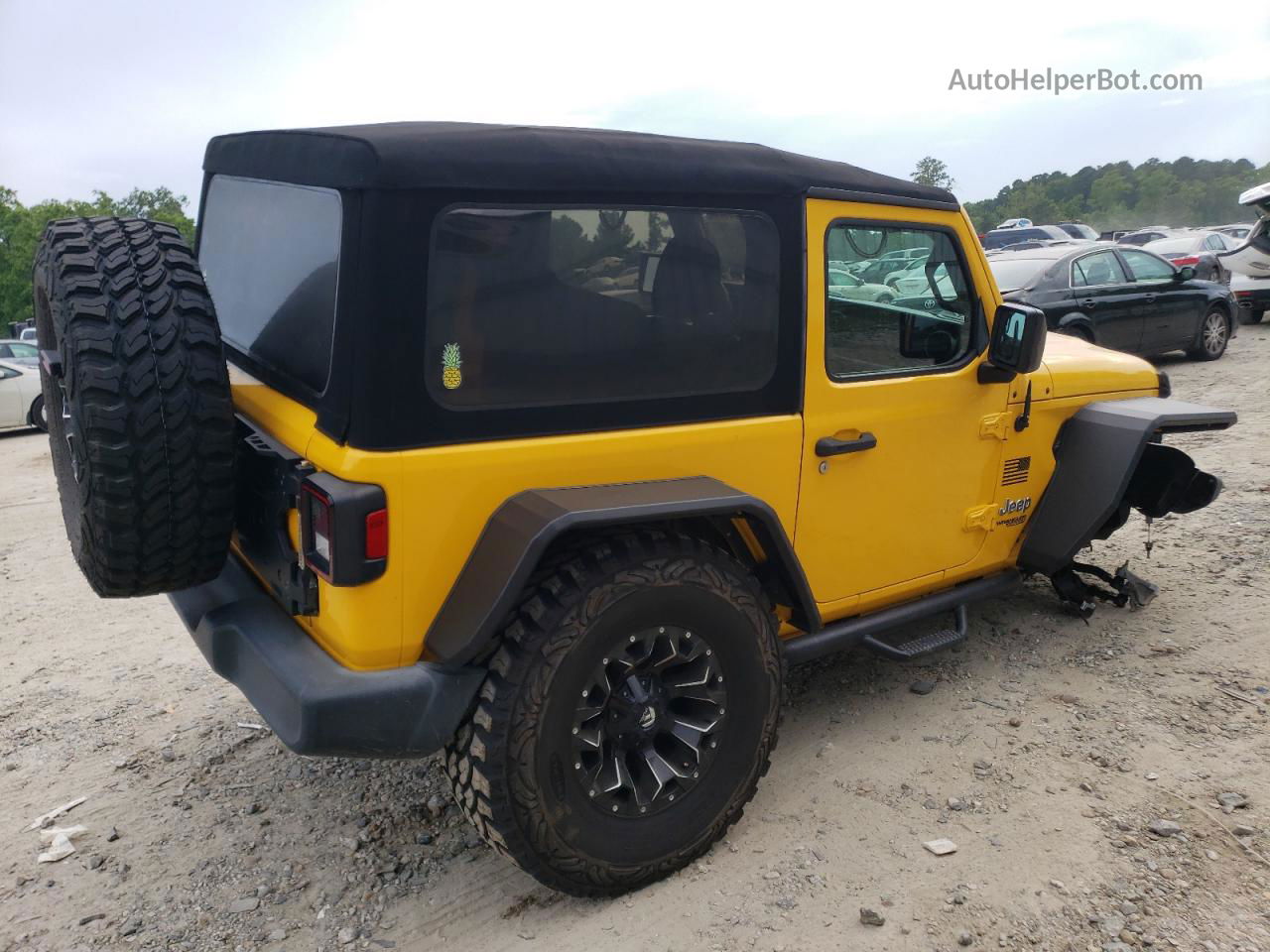 2019 Jeep Wrangler Sport Yellow vin: 1C4GJXAG2KW533516