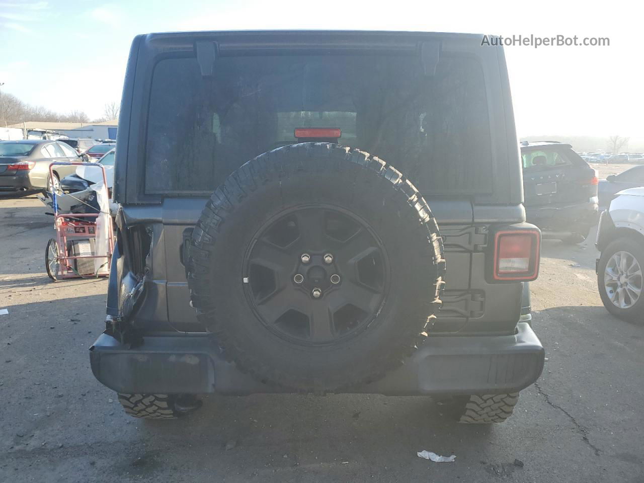 2019 Jeep Wrangler Sport Gray vin: 1C4GJXAG4KW506768